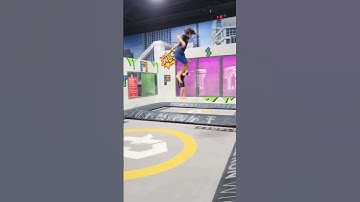 Thumbnail of double backflip on trampoline #flips #shorts