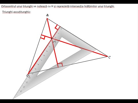 Video: De ce ortocentrul unui triunghi obtuz trebuie să se afle pe exteriorul triunghiului?