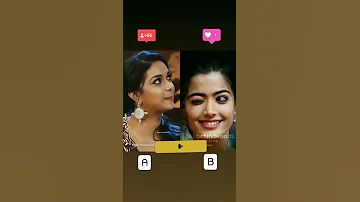 Keerthi Suresh vs Rashmika #shorts #video 💕💕