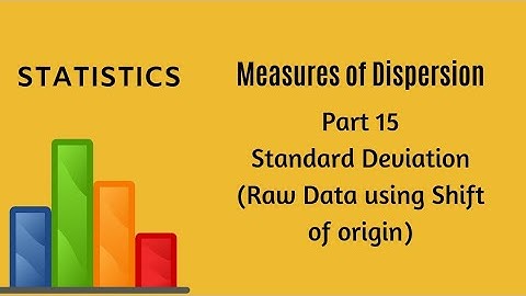 Measures of Dispersion - Part 15 -  Standard Deviation - Statistics - FYBCom - FYJC