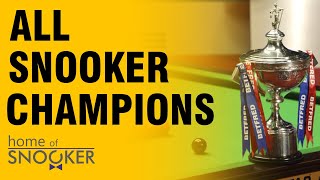 ALL Snooker World Champions [19762022]