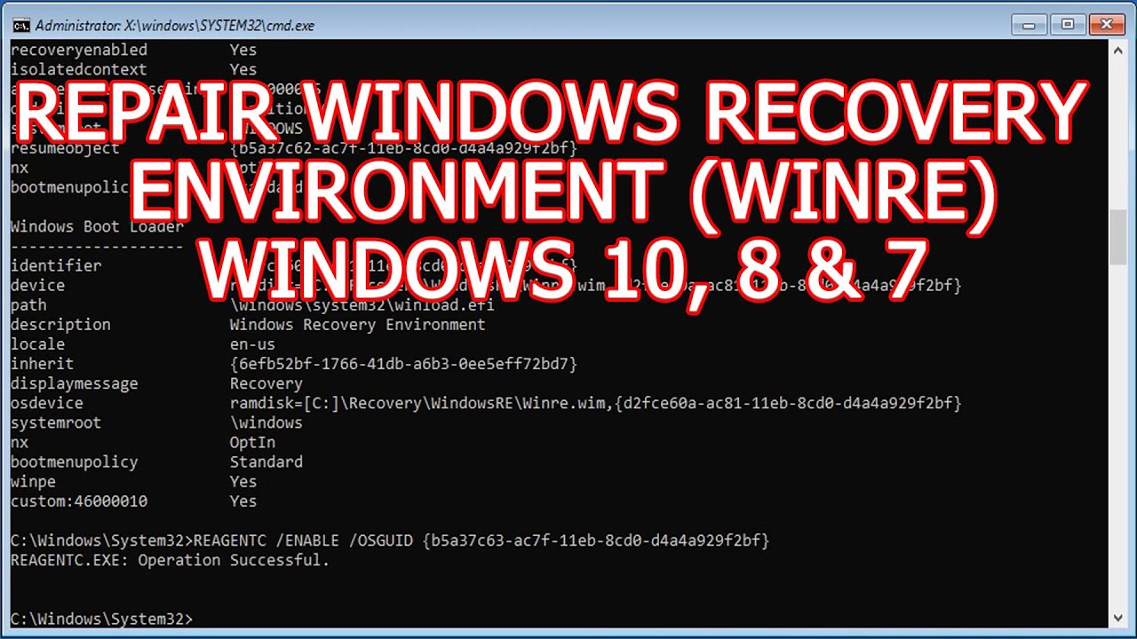 windows recovery environment winre download iso