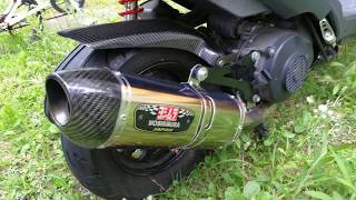 アドレスV125G ヨシムラ スリップオンマフラー R-77 サイクロン - YouTube