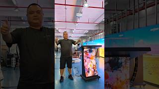 Lectern + screen + advertising space#SmartMeeting#LEDLecternScreen#MultifunctionalLectern#LEDDisplay