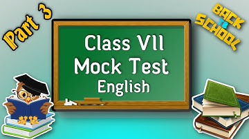 Class 7 English Mock Test Part 3| Quick English In Bengali