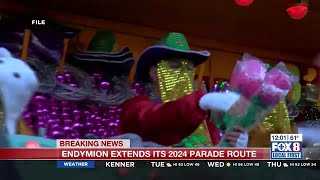 Endymion extends its 2024 parade route