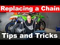 How to Replace a Dirt Bike Chain - KX 250X - O Ring Chain
