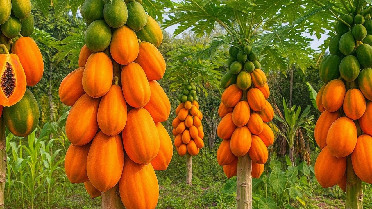 La Papaya 🤯 Cultivo y cosecha - Proceso Que Nadie Muestra