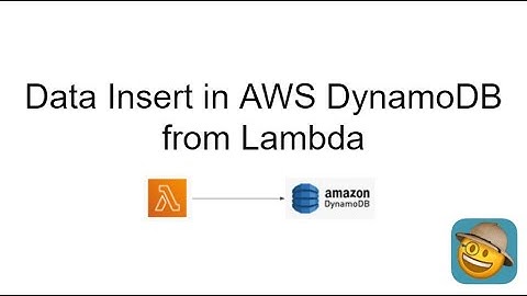Data insert in #aws  #dynamodb from #lambda