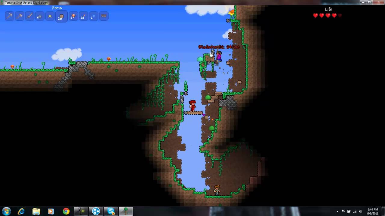 Terraria Multiplayer Survival Episode 2 Finding sand YouTube