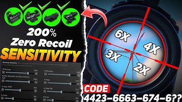 NEW UPDATE 4.0 CODE 🔥 PUBG MOBILE/BGMI SENSITIVITY SETTINGS 2025 | BEST SCOPE SENSITIVITY SETTINGS✅