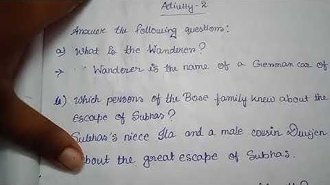 Model activity task ( Part -5) Class 8 English