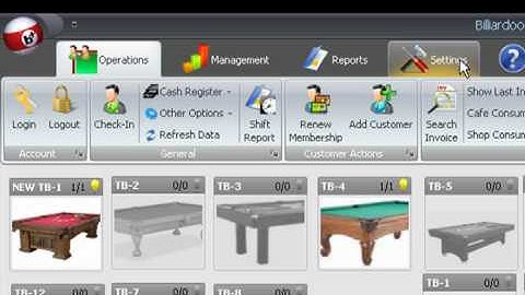 Table Rent Setup in Billiardoo Software