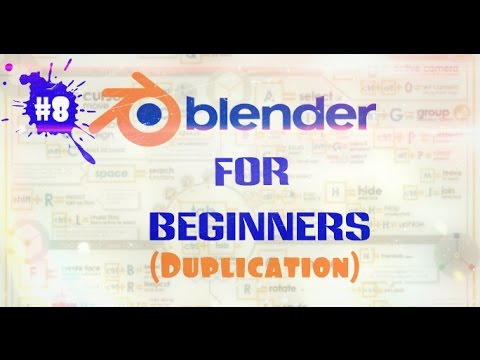 Как дублировать объекты в Blender