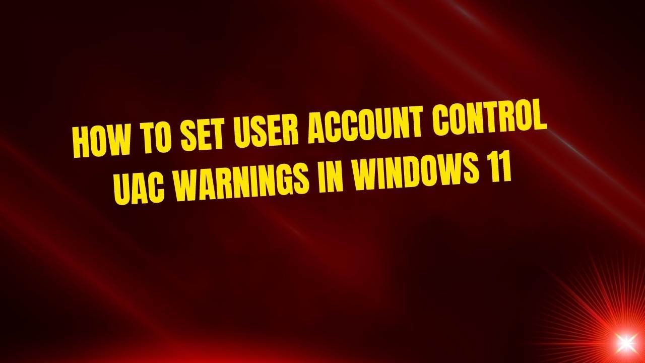 Как настроить предупреждения UAC контроля учетных записей в Windows 11