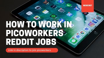 Picoworkers|Reddit Jobs Tutorial|
