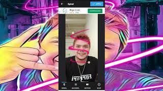 How To Make Drip And Spiral Effects  Photo | PicShot Plus Cartoon Face screenshot 4