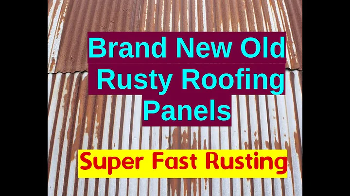 How to Rust Galvanized Roofing Panels to make a Rustic Interior Design
