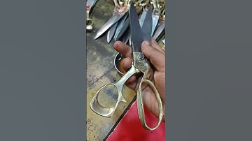 scissors brass steel#scissors#brass#steel#manufacturing#short