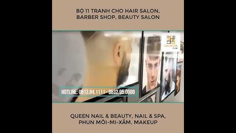 Tranh Dán Tường Hair Salon, Barber Shop, Beauty Salon Tóc