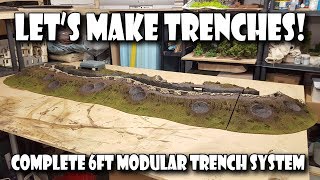Let's Make Modular Wargaming Trench Terrain