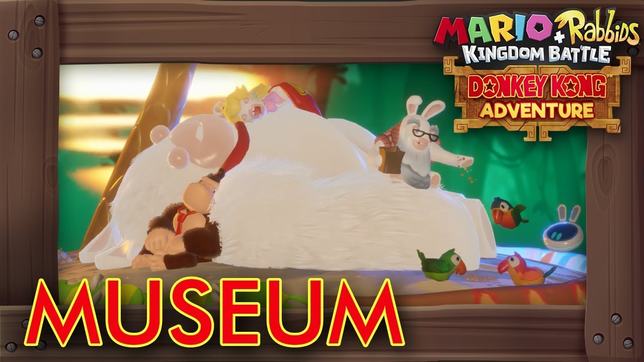 Mario Rabbids Donkey Kong Adventure Museum Showcase Unlockable Artworks 3d Models Youtube