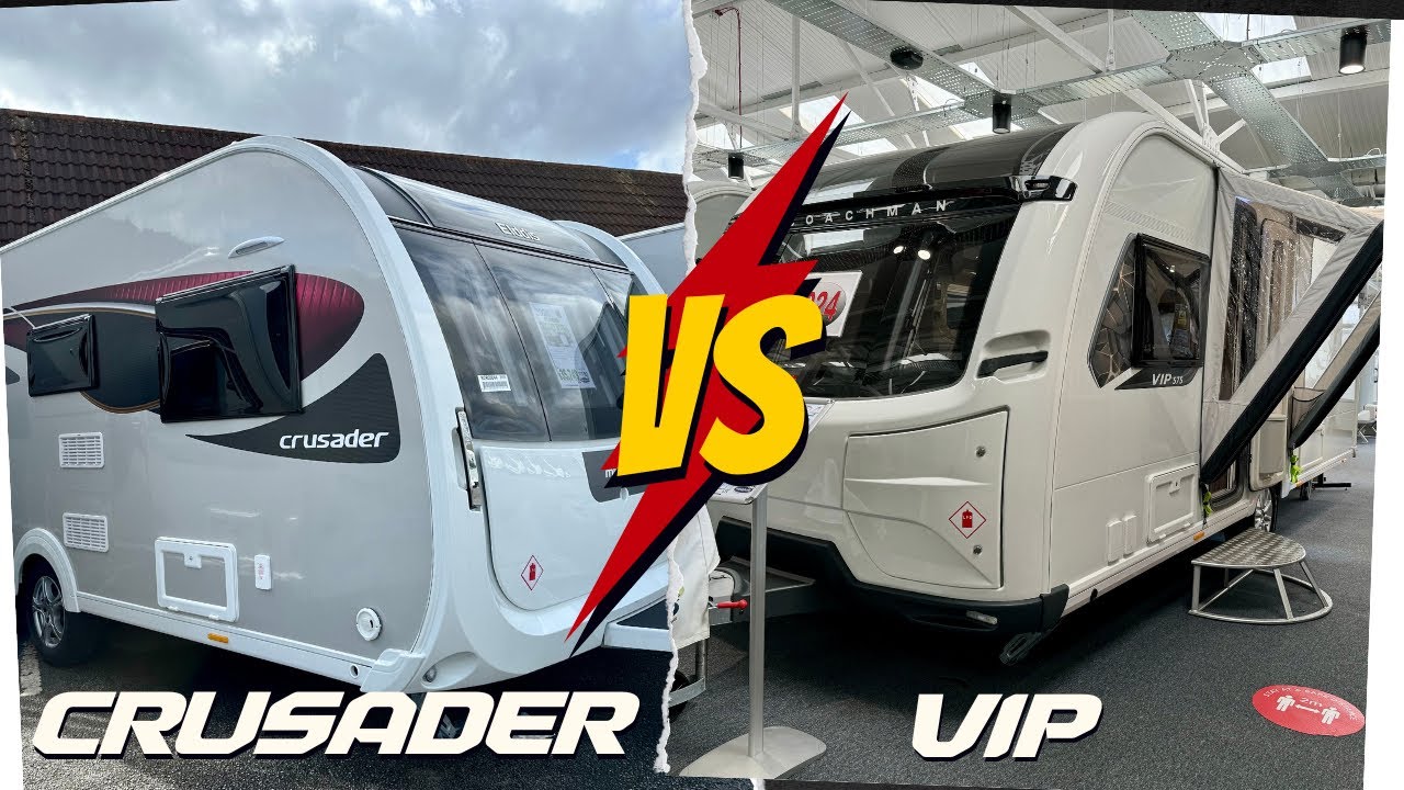 Coachman VIP 575 V’s Elddis Crusader Mistral (Island Bed Single Axle)