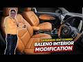 Baleno Interior Modification 🔥 Luxury Seat Covers Installed | Full Interior Upgrade