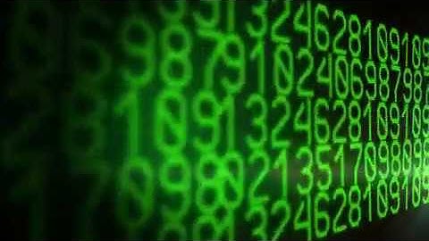 Digital Green Numbers Animation Motion Background Stock Video Footage Free For Editing