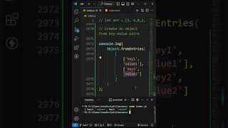 Create an object from key value pairs in JavaScript in Hindi #javascript #object #shorttutorial #dsa