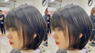HƯỚNG DẪN cắt Tóc ngắn Hàn Quốc|BobLayer | Bean Hair Studio