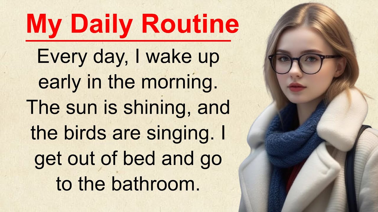 My Daily Routine Easy English Story for Beginners Listening Practice ...
