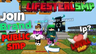 Join Best Public SMP 🔥 For MCPE IP - PORT | 24/7 Online 🍑| 🆓 to Join| Best LIFESTEAL SMP  #minecraft by Arsh Plays 814 views 2 weeks ago 1 minute, 44 seconds