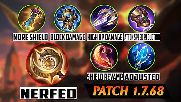 Aegis Is Buffed, Clock of Destiny Nerfed - Patch 1.7.68 - Battle Spells & Equipments  Adjustments