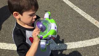 Maverick Walking To Disneyland Buzz Lightyear