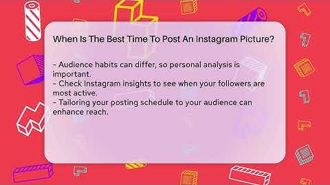 When Is The Best Time To Post An Instagram Picture? - Everyday-Networking