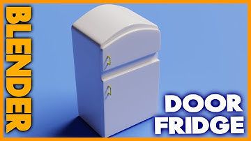 Door Fridge modeling | Blender