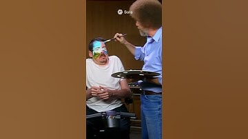 BOB ROSS PAINTS MY FACE