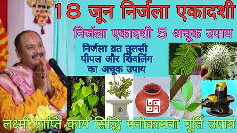 18 जून निर्जला एकादशी 5 अचूक उपाय लक्ष्मी प्राप्ति मनोकामना पूर्ति उपाय #निर्जला#pradeepmishra