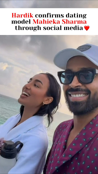 Hardik Pandya Chilling with his new Girlfriend Mahieka Sharma #shorts #hardikpandya #cricket