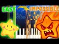 Twinkle Twinkle Little Star - Piano | From EASY to IMPOSSIBLE