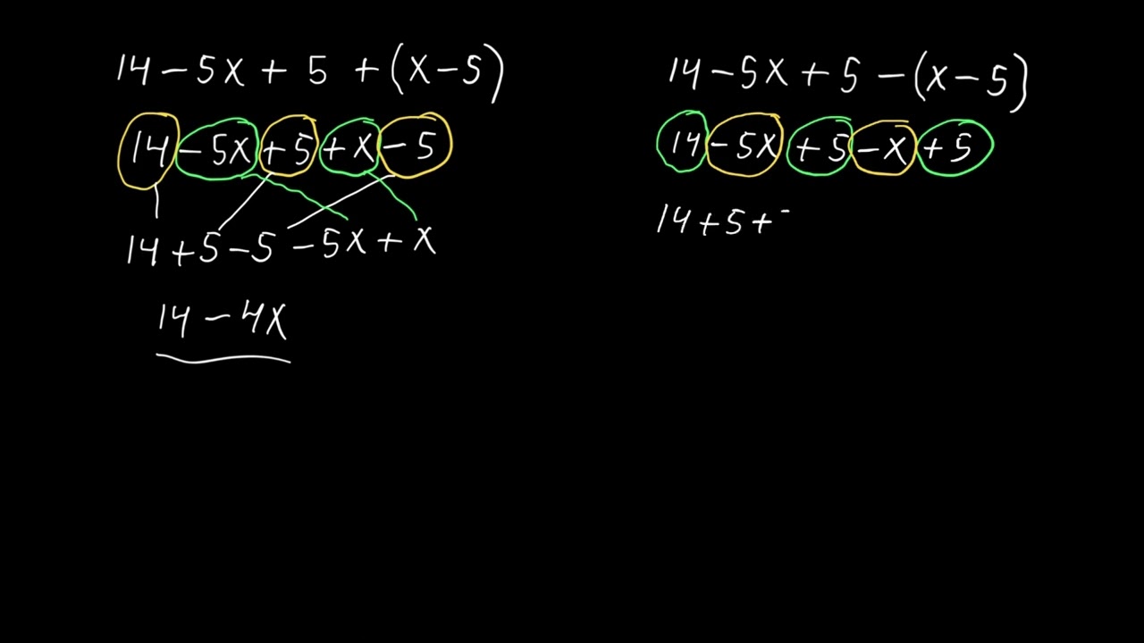 Förenkling av enklare algebraiska uttryck