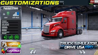 Truck Simulator Drive USA: EVO | Quick Look at Customizations & Show casing Trucks screenshot 3
