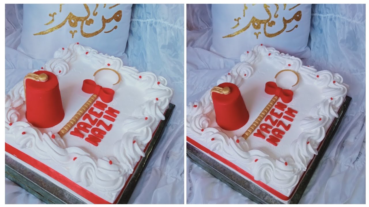 كيكة ختان بكرام شونتي مع طريقة تشكيل طربوش. ولبابيو نصيحة متخسروش دراهمكم فدورات كلش راهو فليوتيب