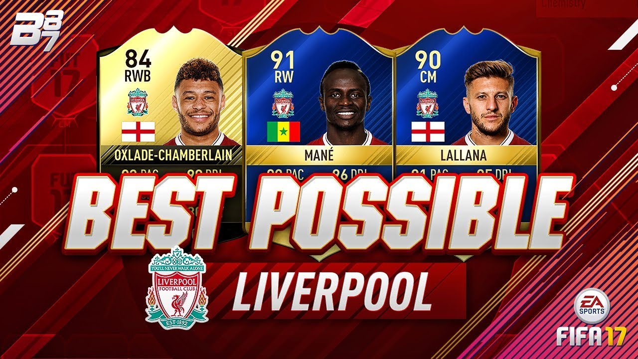 BEST POSSIBLE LIVERPOOL TEAM! w/ TOTS LALLANA AND TOTS MANE! | FIFA 17 mothman