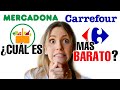 ¿Cuál es MÁS BARATO, MERCADONA o CARREFOUR? @SOY LA PECOSA   ¿Dónde hacer COMPRA en ESPAÑA 2021?