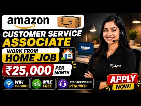 Work from home jobs ₹3000+ salary Amazon 