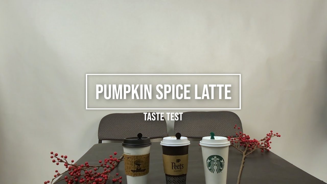 Pumpkin Spice Latte Taste Test | SlideBelts - YouTube