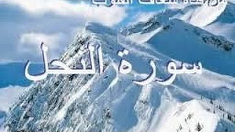 سورة النحل بصوت الشيخ على الحذيفي