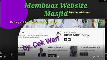 Membuat Website Masjid